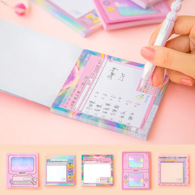 Kawaii Computer Game Machine Modeling Memo Pad Lovely Pink Girl Heart Sticky Notes Memo Notepad Kids Gift Creative Papeterie
Kawaii Computer Game Machine Modeling Memo Pad Lovely Pink Girl Heart Sticky Notes Memo Notepad Kids Gift Creative Papeterie