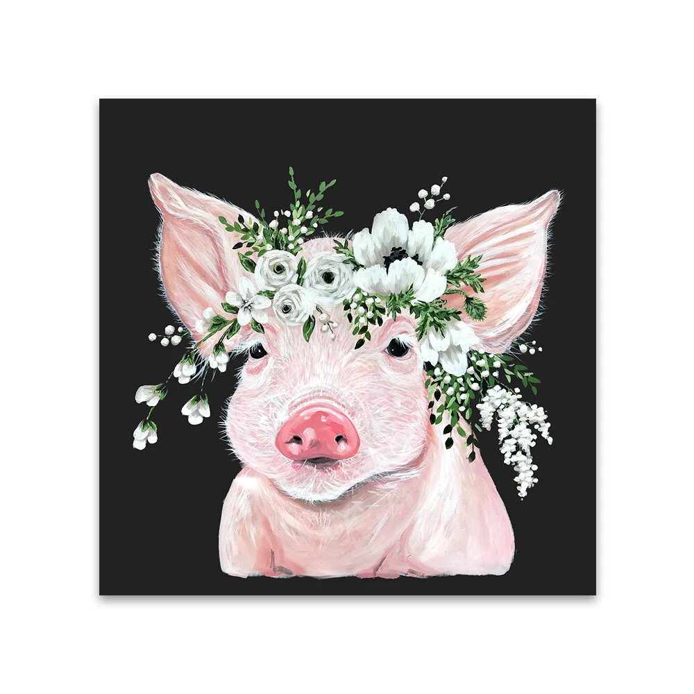 HDARTISAN Wall Art Picture Animal Print Canvas Painting For Living Room Home Flower Pig Decor No Frame
HDARTISAN Wall Art Picture Animal Print Canvas Painting For Living Room Home Flower Pig Decor No Frame