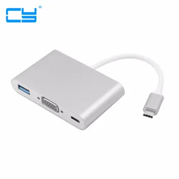 USB-C USB 3.1 Type C to HDMI / VGA Digital AV USB OTG type-c Female Charger Adapter for 12" Apple New Macbook
USB-C USB 3.1 Type C to HDMI / VGA Digital AV USB OTG type-c Female Charger Adapter for 12" Apple New Macbook
