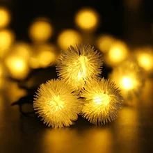 HANMIAO 20/50 LEDS Snow ball Dandelion Solar String Lights For Christmas Party Garden Lamp Home Waterproof Outdoor Light 16 
HANMIAO 20/50 LEDS Snow ball Dandelion Solar String Lights For Christmas Party Garden Lamp Home Waterproof Outdoor Light 16