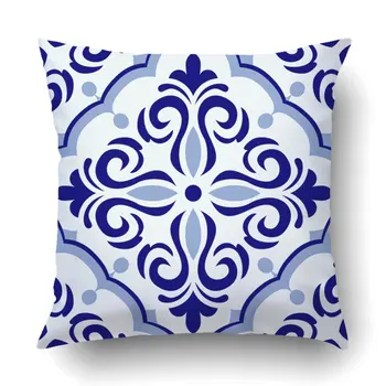 Case Bedroom Couch Portugal style Azulejo patchwork tile blue white colors Endless pattern Square 16x16 Inches Moroccan
Case Bedroom Couch Portugal style Azulejo patchwork tile blue white colors Endless pattern Square 16x16 Inches Moroccan