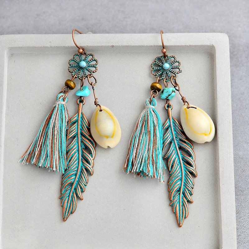 2018 Jewelry Earrings Blue Tassel Flower Feather Shell Pendant Application Earrings Bohemian Decorations Boho Chic For Women
2018 Jewelry Earrings Blue Tassel Flower Feather Shell Pendant Application Earrings Bohemian Decorations Boho Chic For Women