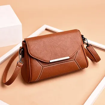 European and American Style Fashion Thread Women's Genuine Leather Handbags Shoulder CrossBody Bags Women Messenger Bags
European and American Style Fashion Thread Women's Genuine Leather Handbags Shoulder CrossBody Bags Women Messenger Bags