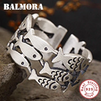 BALMORA 925 Sterling Silver Fish Hollow Open Rings for Women Gift Vintage Animal Ring Thai Silver Cute Fashion Jewelry SY21465
BALMORA 925 Sterling Silver Fish Hollow Open Rings for Women Gift Vintage Animal Ring Thai Silver Cute Fashion Jewelry SY21465