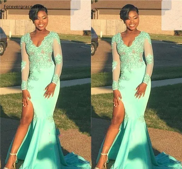 Mermaid Prom Dresses 2019 Sexy African Black Girls V Neck Formal Pageant Holidays Wear Graduation Evening Party Gowns Plus Size
Mermaid Prom Dresses 2019 Sexy African Black Girls V Neck Formal Pageant Holidays Wear Graduation Evening Party Gowns Plus Size