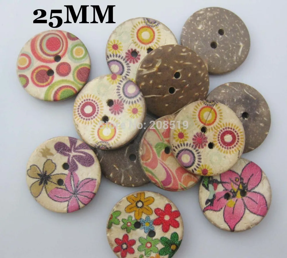 WBNVGS 50pcs Mixed Large coconut buttons 25mm Printed flower wood button garment accessories
WBNVGS 50pcs Mixed Large coconut buttons 25mm Printed flower wood button garment accessories