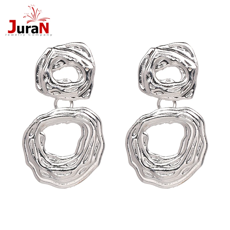 JURAN Vintage Metal Geometric Dangle Drop Earrings Irregular Round Statement Earrings Fashion Jewelry For Women
JURAN Vintage Metal Geometric Dangle Drop Earrings Irregular Round Statement Earrings Fashion Jewelry For Women
