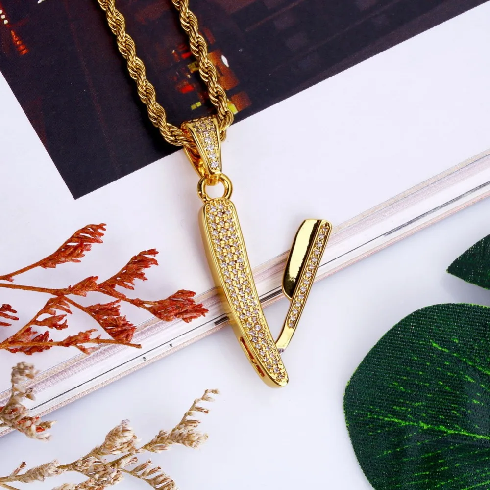 High Grade Razor Shape Hip Hop Cuba Chain Necklaces Gold Color Cz Rhinestone Cool Mens Pendant Necklace 2018 Gift For Man
High Grade Razor Shape Hip Hop Cuba Chain Necklaces Gold Color Cz Rhinestone Cool Mens Pendant Necklace 2018 Gift For Man