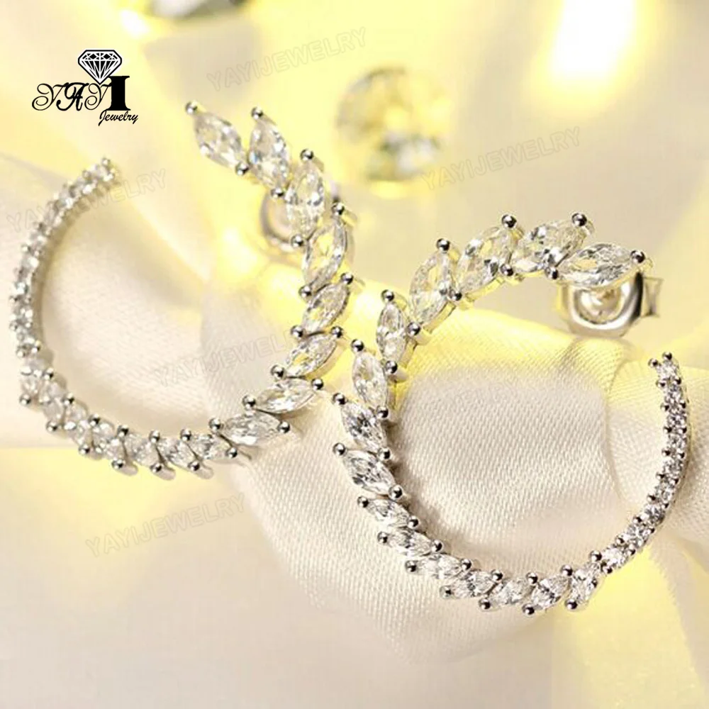 YaYI Jewelry Fashion Princess Cut 12CT White Zircon Silver Color long Ear Earrings wedding Party tassel Earrings Gifts
YaYI Jewelry Fashion Princess Cut 12CT White Zircon Silver Color long Ear Earrings wedding Party tassel Earrings Gifts