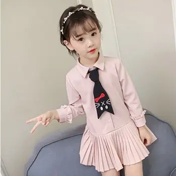 Anlencool children's wear girl cat tie pleated dress 2020 spring new High-quality fashion girl dress 3-8 years old Baby clothing
Anlencool children's wear girl cat tie pleated dress 2020 spring new High-quality fashion girl dress 3-8 years old Baby clothing