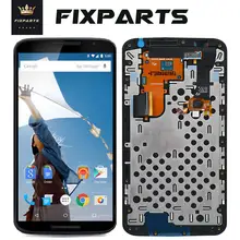 Ensemble écran tactile LCD de remplacement avec châssis, pour Motorola Nexus 6 XT1100 XT1103, Original=