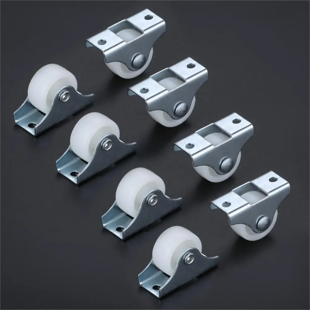 8Pcs Furniture Caster Trolley Flat Top Plate Fixed Caster Wheel Chair Swivel Casters Small Machinery Trolleys 1/1.25/1.5inch
8Pcs Furniture Caster Trolley Flat Top Plate Fixed Caster Wheel Chair Swivel Casters Small Machinery Trolleys 1/1.25/1.5inch