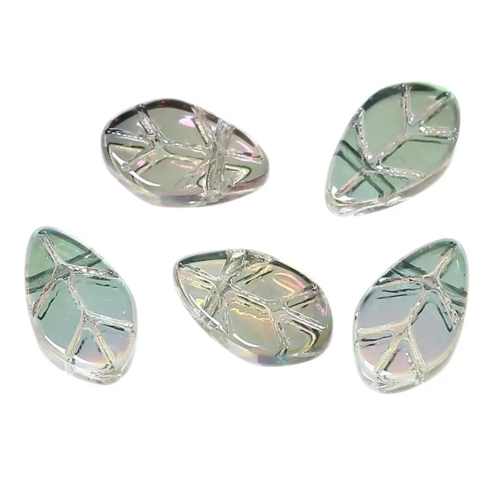 DoreenBeads Glass Loose Beads Leaf Green AB Color Transparent About 11mm x6mm -11mm x7mm ,Hole about:0.8mm,50 PCs
DoreenBeads Glass Loose Beads Leaf Green AB Color Transparent About 11mm x6mm -11mm x7mm ,Hole about:0.8mm,50 PCs