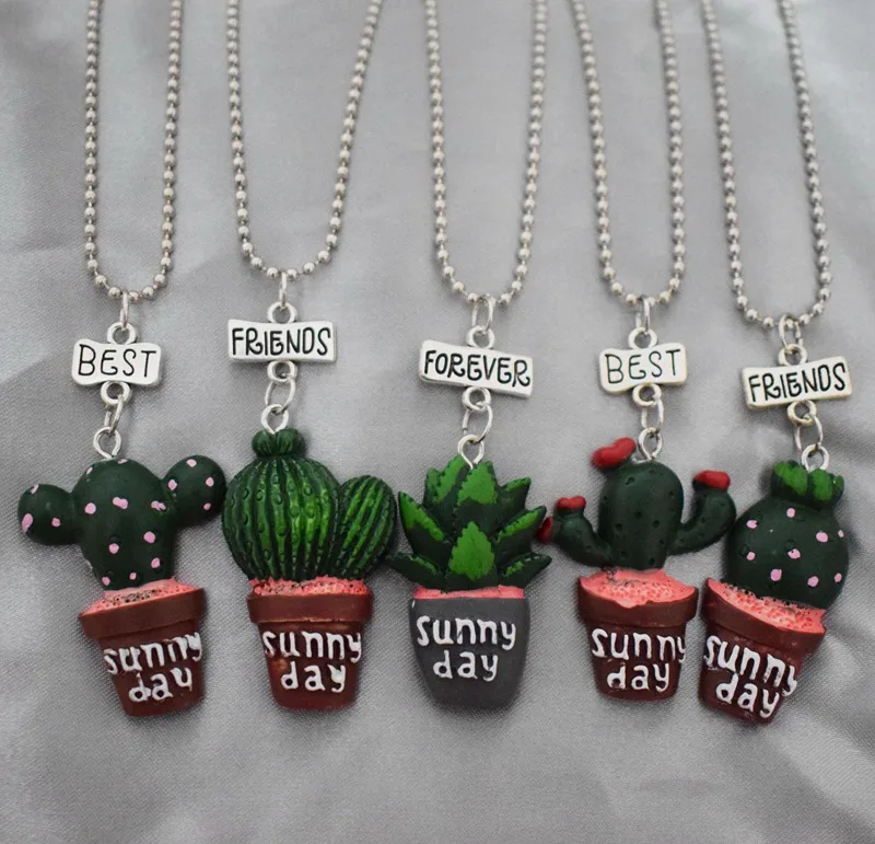 Resin Sunny Day Cactus Plants Pendant Necklace Children BFF 3 Best Friends Forever Friendship Jewelry Birthday Gift For Kids
Resin Sunny Day Cactus Plants Pendant Necklace Children BFF 3 Best Friends Forever Friendship Jewelry Birthday Gift For Kids