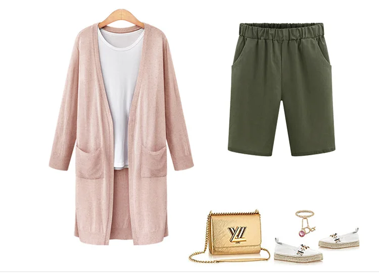 Summer large size women shorts Loose Cotton Solid Color casual shorts Female plus size 6XL short pants HTB1E7wdQFXXXXa8XpXXq6xXFXXXZ - Summer large size women shorts Loose Cotton Solid Color casual shorts Female plus size 6XL short pants