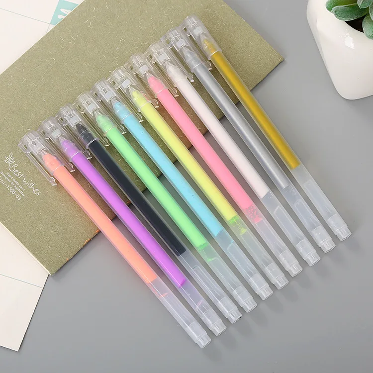 1PCS Creative DIY Album HighLight Powder Color Pen Lovely Learning Stationery Candy Color 10 Coloured Ravens Pen
1PCS Creative DIY Album HighLight Powder Color Pen Lovely Learning Stationery Candy Color 10 Coloured Ravens Pen