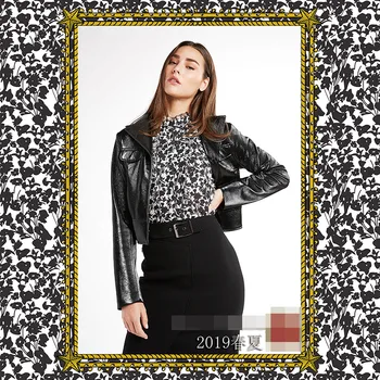 New pre-sale spring and summer show high fashion black and white printed fabric dress shirt women's clothing cloth wholesal
New pre-sale spring and summer show high fashion black and white printed fabric dress shirt women's clothing cloth wholesal