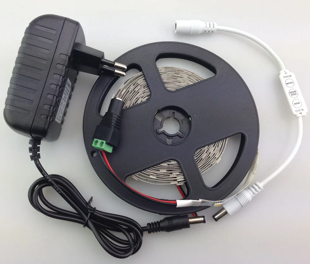 5M 3528 5050 5630 LED Strip Non-Waterproof Flexible Light 60leds/m+3 Keys Single Color Controller+12V 2A Power Supply Adapter+DC
5M 3528 5050 5630 LED Strip Non-Waterproof Flexible Light 60leds/m+3 Keys Single Color Controller+12V 2A Power Supply Adapter+DC