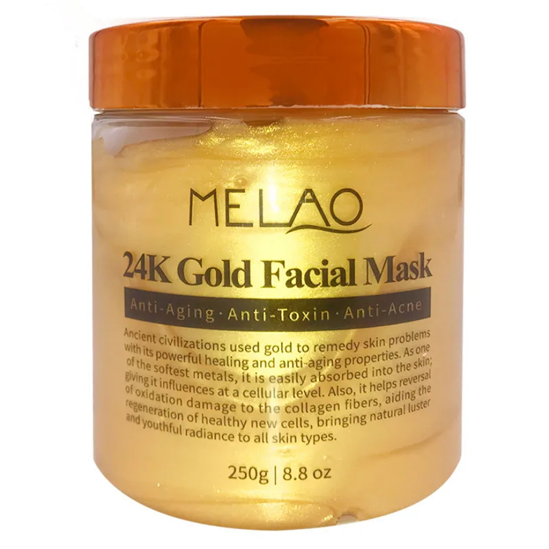 Melao 24k Gold Facial Mask 250g Moisturizing Anti-aging Whitening Face Mask for Skin Care Masks Facail Supply
Melao 24k Gold Facial Mask 250g Moisturizing Anti-aging Whitening Face Mask for Skin Care Masks Facail Supply