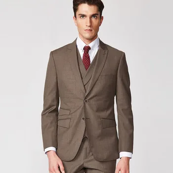 Tailor-Made Smart Casual Business men Suit 3Pieces (Jacket+Vest+Pants) 2018 khaki Skinny slim Single Breasted Wedding Mens Suits
Tailor-Made Smart Casual Business men Suit 3Pieces (Jacket+Vest+Pants) 2018 khaki Skinny slim Single Breasted Wedding Mens Suits