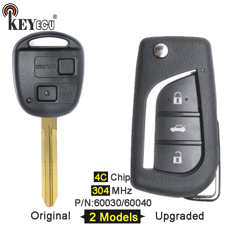 KEYECU 304 МГц 4C Чип P/N:60030/ 60040 оригинальный/усовершенствованный Складной флип 2 кнопочный фотоэлемент для Toyota Avensis Verso RAV4
KEYECU 304 МГц 4C Чип P/N:60030/ 60040 оригинальный/усовершенствованный Складной флип 2 кнопочный фотоэлемент для Toyota Avensis Verso RAV4