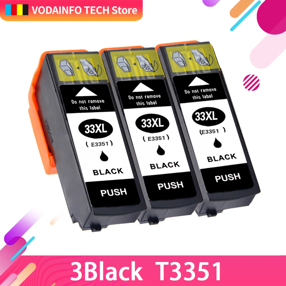 T33 33XL T3351 Ink Cartridge Compatible For Epson Expression Premium XP XP-530 XP-630 XP-635 XP-640 XP-830 XP-900 Printer
T33 33XL T3351 Ink Cartridge Compatible For Epson Expression Premium XP XP-530 XP-630 XP-635 XP-640 XP-830 XP-900 Printer