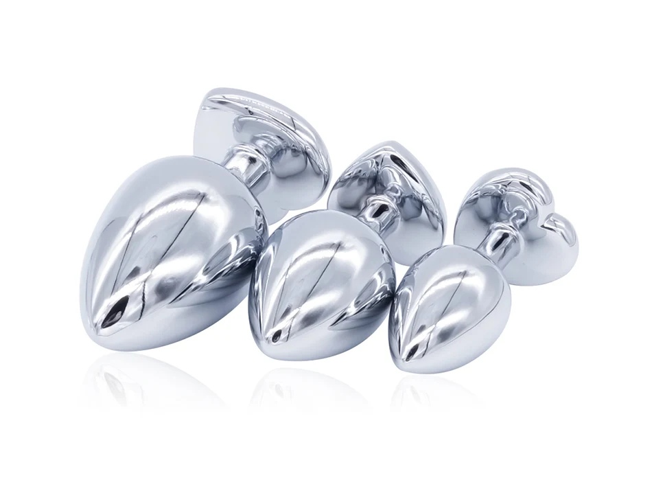 DOMI 3PCS Anal Beads Crystal Jewelry Heart Butt Plug Stimulator Sex Toys Dildo Stainless Steel Anal Plug 8 DOMI 3PCS Anal Beads Crystal Jewelry Heart Butt Plug Stimulator Sex Toys Dildo Stainless Steel Anal Plug 8