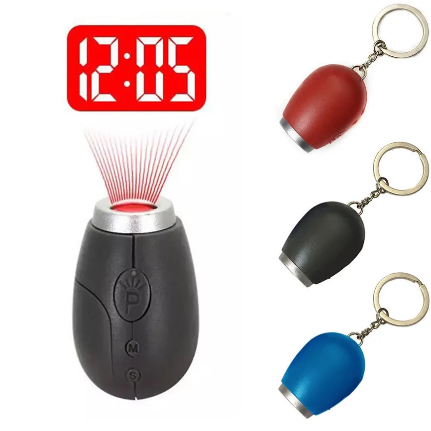Digital Time Projection Clock Mini LED Night Light Projector Flashlight Keychain Small Portable Clock 2.5*3*4cm Oct#3
Digital Time Projection Clock Mini LED Night Light Projector Flashlight Keychain Small Portable Clock 2.5*3*4cm Oct#3