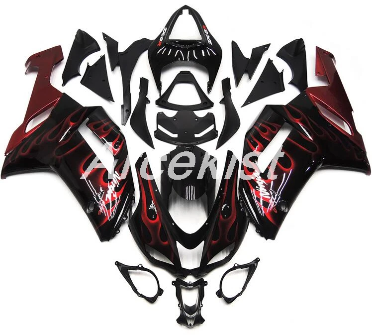 OEM Quality New Abs Fairings Kit Fit for kawasaki Ninja ZX6R 636 2007 2008 07 08 6R ZX-6R Bodywork set red Flame hot sell
OEM Quality New Abs Fairings Kit Fit for kawasaki Ninja ZX6R 636 2007 2008 07 08 6R ZX-6R Bodywork set red Flame hot sell