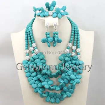 Stone African Wedding Fashion Jewelry Set Chunky Bib Statement Jewelry Fashions Free Shipping TN114
Stone African Wedding Fashion Jewelry Set Chunky Bib Statement Jewelry Fashions Free Shipping TN114