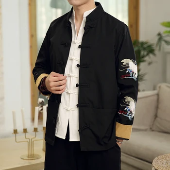 High Quality Dragon Embroidery Bomber Jacket Coat Men Chinese Style Male Jackets Vintage Casaco Masculino Chaquetas Hombre Homme
High Quality Dragon Embroidery Bomber Jacket Coat Men Chinese Style Male Jackets Vintage Casaco Masculino Chaquetas Hombre Homme