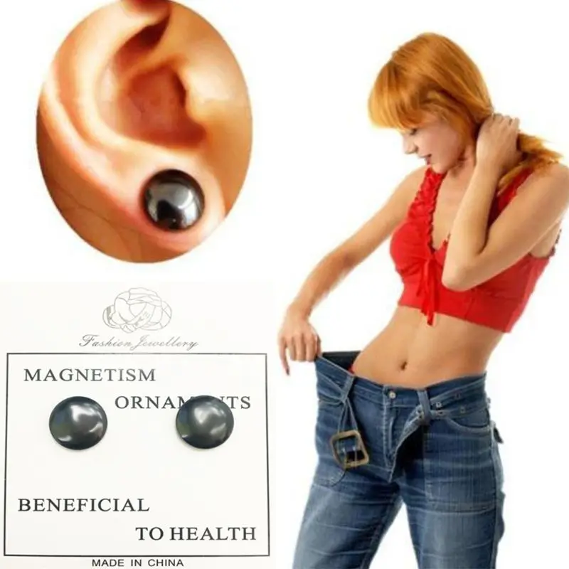 2Pcs Earrings Magnet Bio Magnetic Therapy Weight Loss Stud Earrings Slimming Health Care Stimulating Acupoints Magnet Stickers 
2Pcs Earrings Magnet Bio Magnetic Therapy Weight Loss Stud Earrings Slimming Health Care Stimulating Acupoints Magnet Stickers
