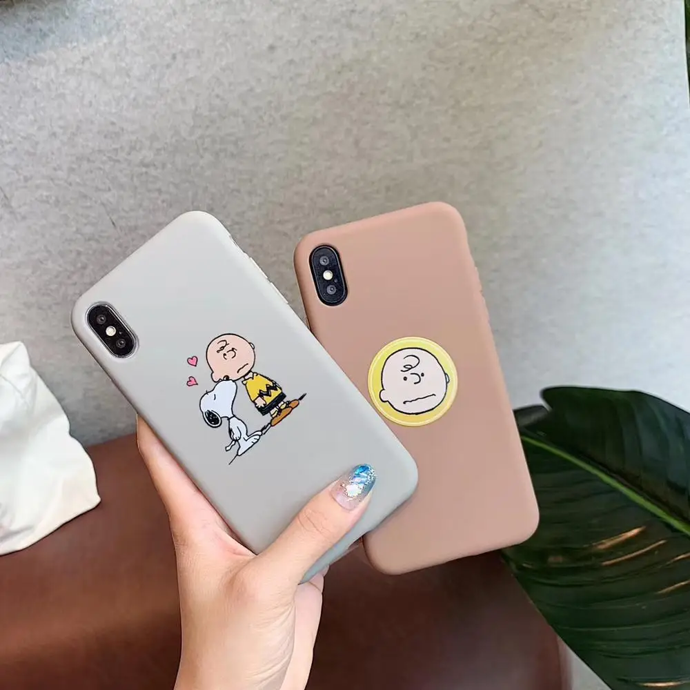 Cute PEANUTS Cartoon Charlie Brown Soft Silicone Phone Case For Iphone 6 6S 7 8 Plus X Xs Xr Max High Quality Lovely TPU Case
Cute PEANUTS Cartoon Charlie Brown Soft Silicone Phone Case For Iphone 6 6S 7 8 Plus X Xs Xr Max High Quality Lovely TPU Case