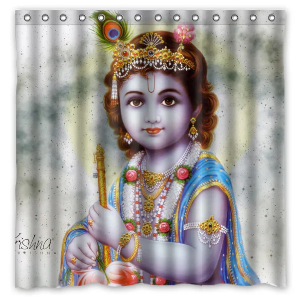 Hinduism Lord Krishna Waterproof Shower Curtain Home Bathroom Curtains with 12 Hooks Polyester Fabric Bath Curtain
Hinduism Lord Krishna Waterproof Shower Curtain Home Bathroom Curtains with 12 Hooks Polyester Fabric Bath Curtain