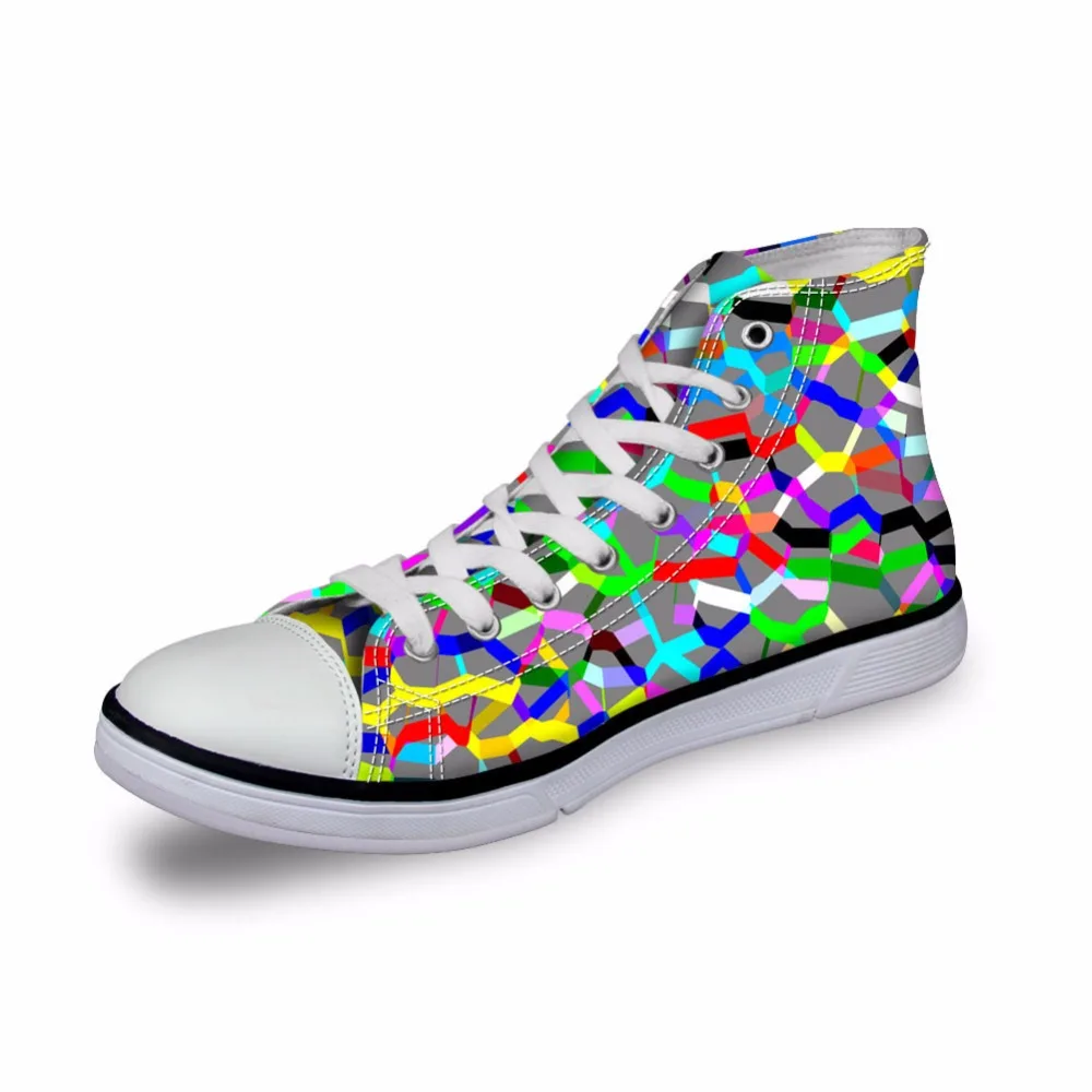 Noisydesigns Women sneakers Casual bright rainbow color striped 3D print flat vintage Canvas Vulcanized shoe high top flat girl
Noisydesigns Women sneakers Casual bright rainbow color striped 3D print flat vintage Canvas Vulcanized shoe high top flat girl