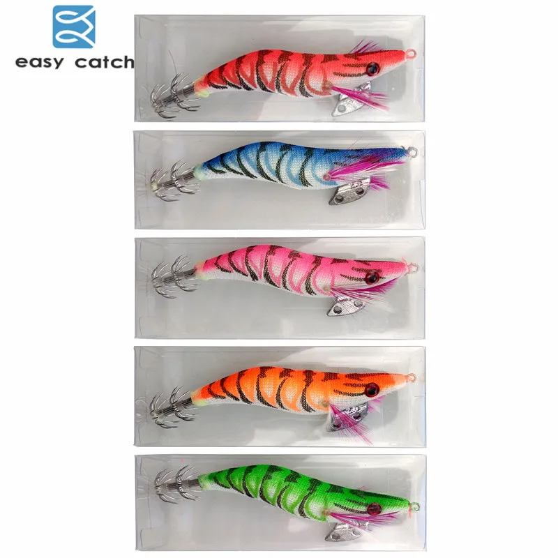Easy Catch 5pcs Hard Plastic Octopus Squid Jigs Lures Cuttlefish Artificial Bait Wood Shrimp With Squid Hook Size 2.5 3.0 3.5
Easy Catch 5pcs Hard Plastic Octopus Squid Jigs Lures Cuttlefish Artificial Bait Wood Shrimp With Squid Hook Size 2.5 3.0 3.5