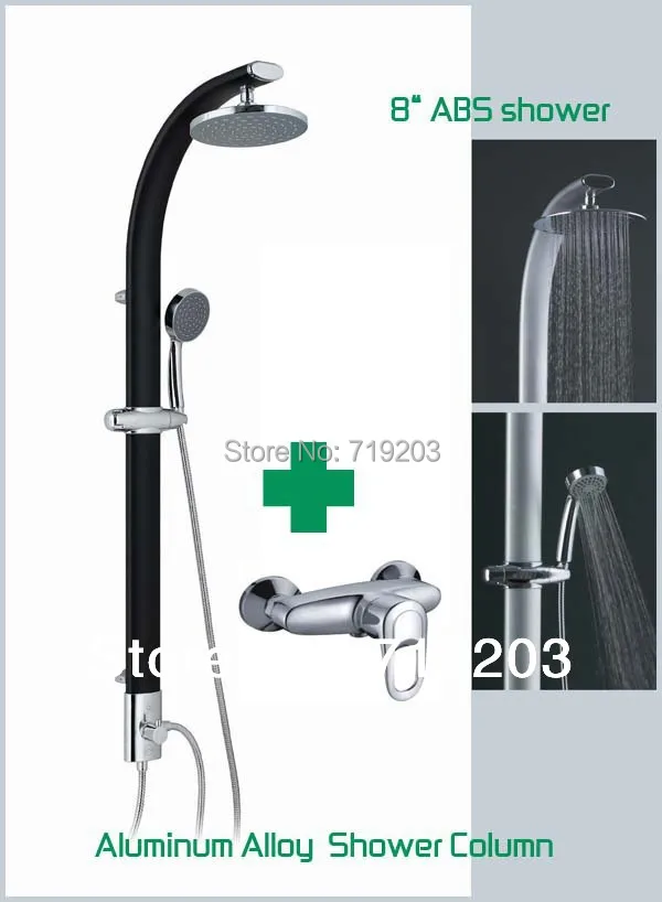 Aluminum Alloy Shower Column Black /white Raintal Shower Head With shower faucet Shower Panel System
Aluminum Alloy Shower Column Black /white Raintal Shower Head With shower faucet Shower Panel System