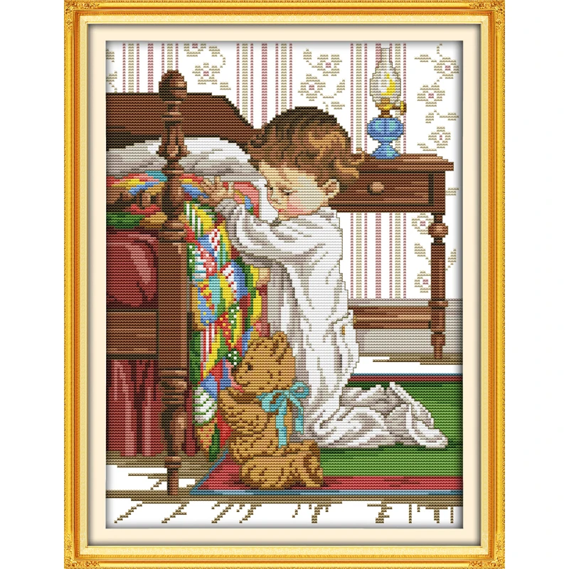 Everlasting love Pray beside the bed Chinese cross stitch kits Ecological cotton stamped DIY Christmas gift wedding decoration
Everlasting love Pray beside the bed Chinese cross stitch kits Ecological cotton stamped DIY Christmas gift wedding decoration