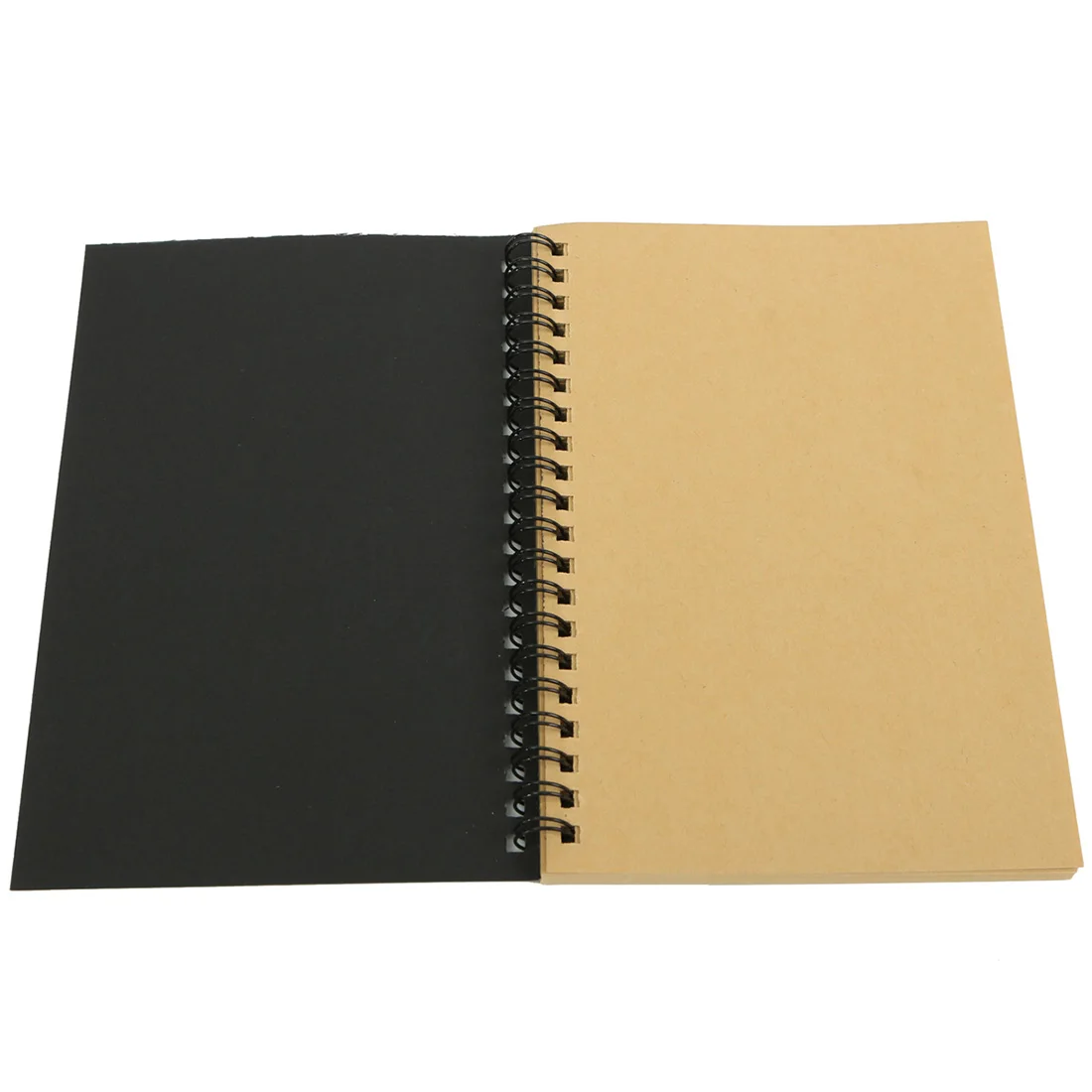 Retro Kraft Coil Sketch Sketchbooks Blank Notebook Creative Notebook School Stationery (Kraft paper and Black)
Retro Kraft Coil Sketch Sketchbooks Blank Notebook Creative Notebook School Stationery (Kraft paper and Black)