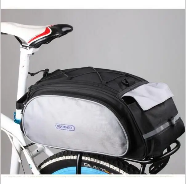Top sale ROSWHEEL Bicycle Bags 13L Cycling Bike Pannier Rear Seat Bags Rack Trunk Shoulder Handbag Black/Blue 2019 New Style
Top sale ROSWHEEL Bicycle Bags 13L Cycling Bike Pannier Rear Seat Bags Rack Trunk Shoulder Handbag Black/Blue 2019 New Style