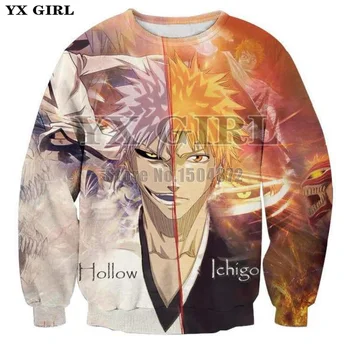 2018 Harajuku Clothes Streetwear 3d Print Cartoon Anime Bleach Sweatshirt Women/Men Autumn Tracksuit Funny Pullover Unisex
2018 Harajuku Clothes Streetwear 3d Print Cartoon Anime Bleach Sweatshirt Women/Men Autumn Tracksuit Funny Pullover Unisex