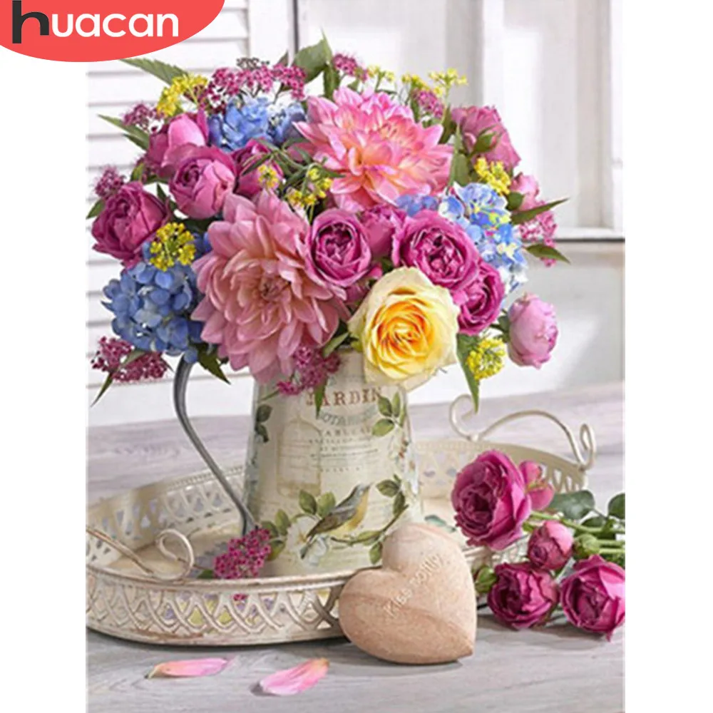 HUACAN Diamond Mosaic Full Display Flower 5D Diamond Painting Craft Kit Diamond Embroidery Picture Of Rhinestones
HUACAN Diamond Mosaic Full Display Flower 5D Diamond Painting Craft Kit Diamond Embroidery Picture Of Rhinestones