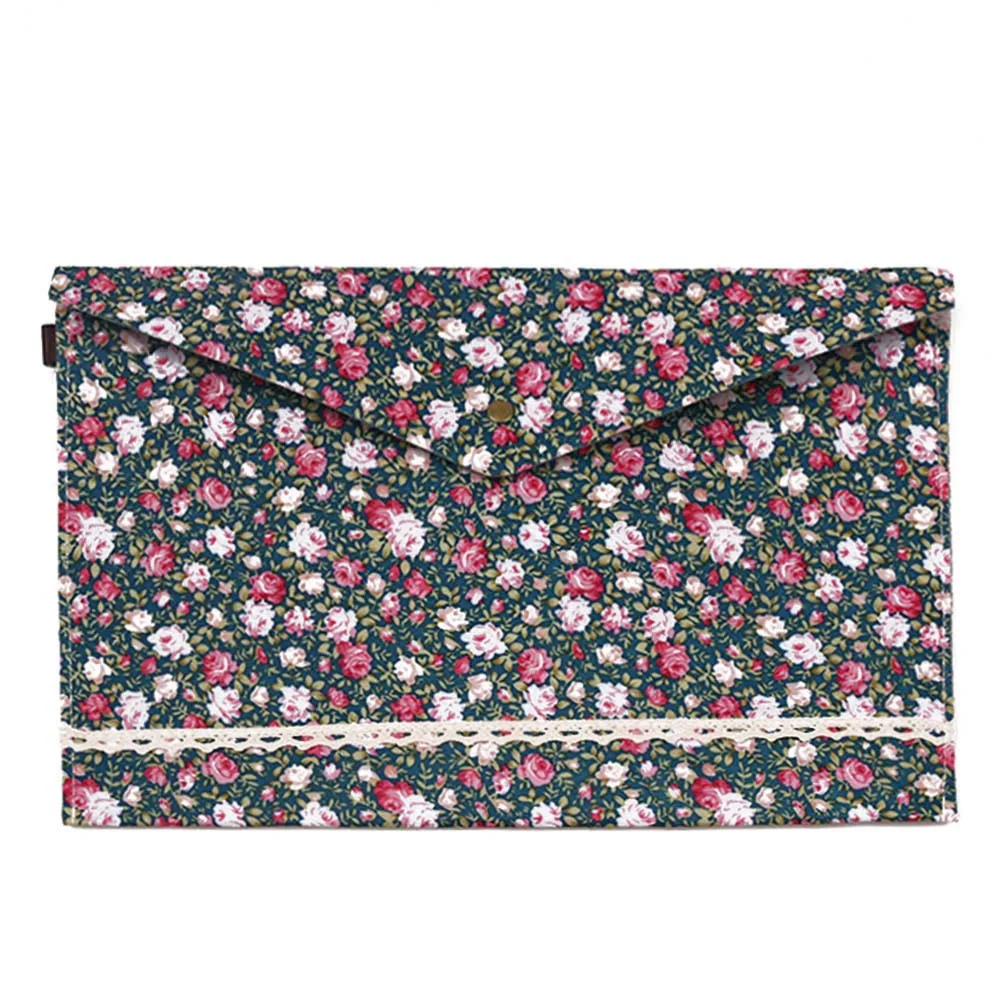 Elegant Cloth A4 file Document Folders Bag Garden Guttons Envelope Files Bags Stationery Office School Supplies
Elegant Cloth A4 file Document Folders Bag Garden Guttons Envelope Files Bags Stationery Office School Supplies