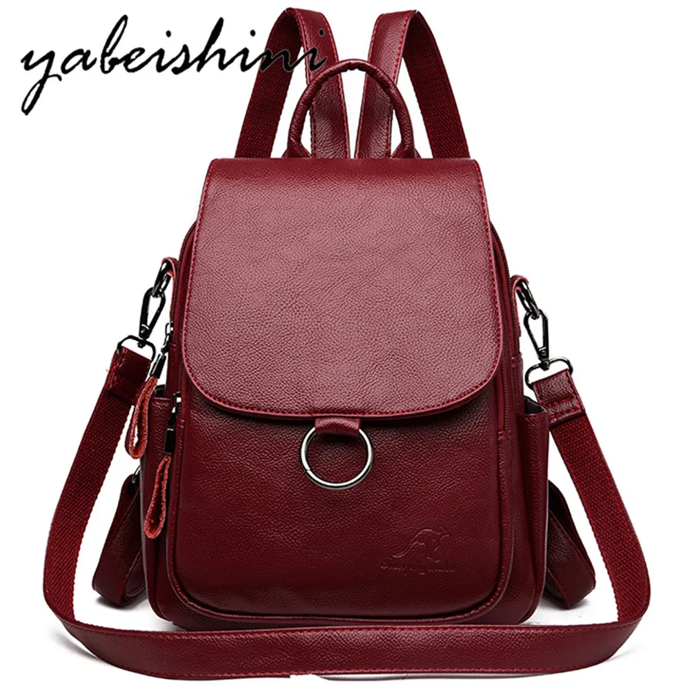 Ladies' first layer cowhide backpack Women's leather backpack Shoulder Bags Sac a Dos Female travel backpack school bag mochila
Ladies' first layer cowhide backpack Women's leather backpack Shoulder Bags Sac a Dos Female travel backpack school bag mochila