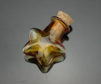 5pcs Star Shaped Coffee Brown Mini Glass Bottle Vial with Cork Stopper and Hook
5pcs Star Shaped Coffee Brown Mini Glass Bottle Vial with Cork Stopper and Hook