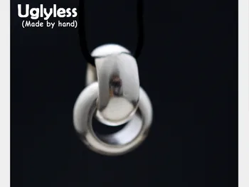 Uglyless Real S 990 Silver Circles Crossed Pendants Necklaces without Chains Neutral Designer Unisex Hollow Fine Jewelry Bijoux
Uglyless Real S 990 Silver Circles Crossed Pendants Necklaces without Chains Neutral Designer Unisex Hollow Fine Jewelry Bijoux