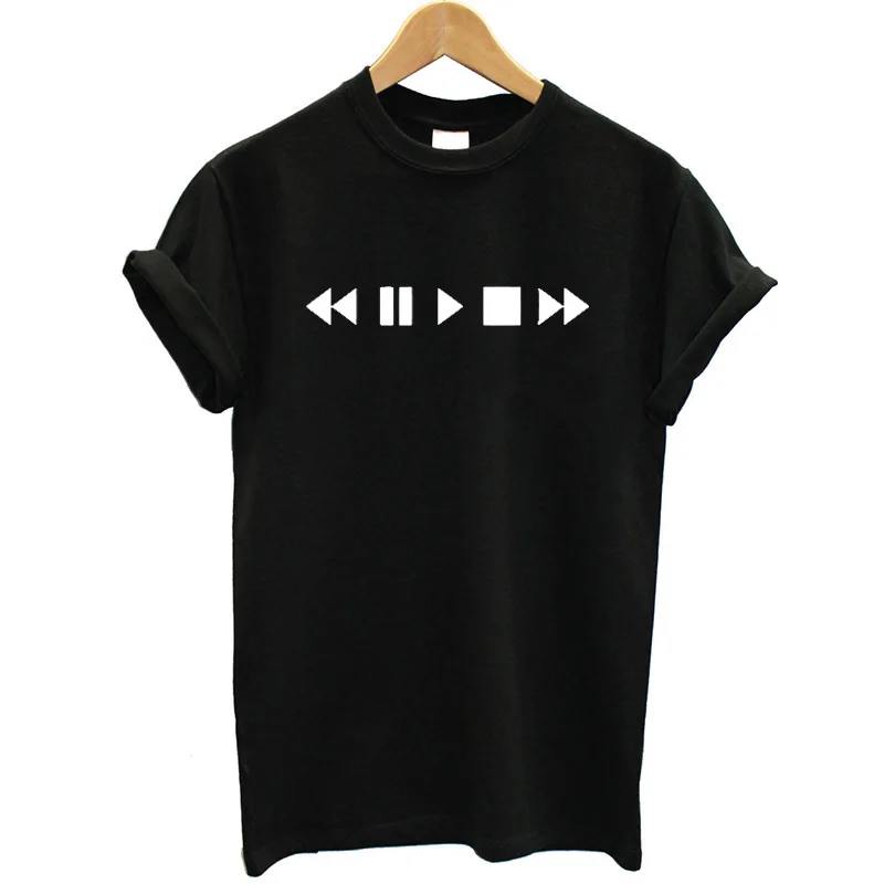 ONSEME Music Button Graphic Printed T-shirt Women Short Sleeve Fashion Summer Tops Loose Women Tshirt Funny Tee Shirt Q-78
ONSEME Music Button Graphic Printed T-shirt Women Short Sleeve Fashion Summer Tops Loose Women Tshirt Funny Tee Shirt Q-78