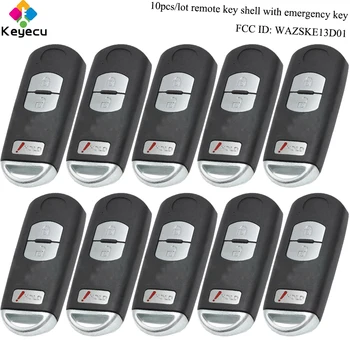 KEYECU 10PCS/Lot Remote Car Key Shell - 2+1/ 3 Buttons& Emergency Key- FOB for Mazda 3 CX-3 CX-5 SKE: 13D-01 FCC ID: WAZSKE13D01
KEYECU 10PCS/Lot Remote Car Key Shell - 2+1/ 3 Buttons& Emergency Key- FOB for Mazda 3 CX-3 CX-5 SKE: 13D-01 FCC ID: WAZSKE13D01