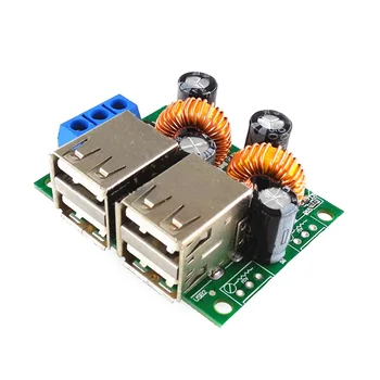 36/24/12 / 9V to 5V 3A buck 4USB ultra-multi-USB interface car charging solar buck module 
36/24/12 / 9V to 5V 3A buck 4USB ultra-multi-USB interface car charging solar buck module