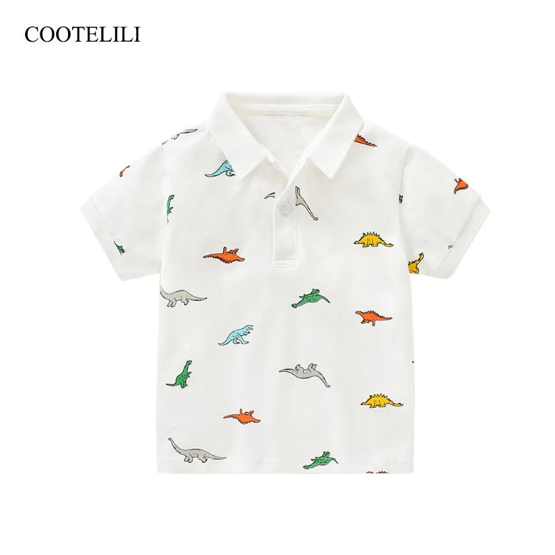 COOTELILI Cute Cartoon Summer Kids Boys T Shirt Turn-Down Children Tees Tops Fashion Dinosaur Short Sleeve Summer T-shirt
COOTELILI Cute Cartoon Summer Kids Boys T Shirt Turn-Down Children Tees Tops Fashion Dinosaur Short Sleeve Summer T-shirt